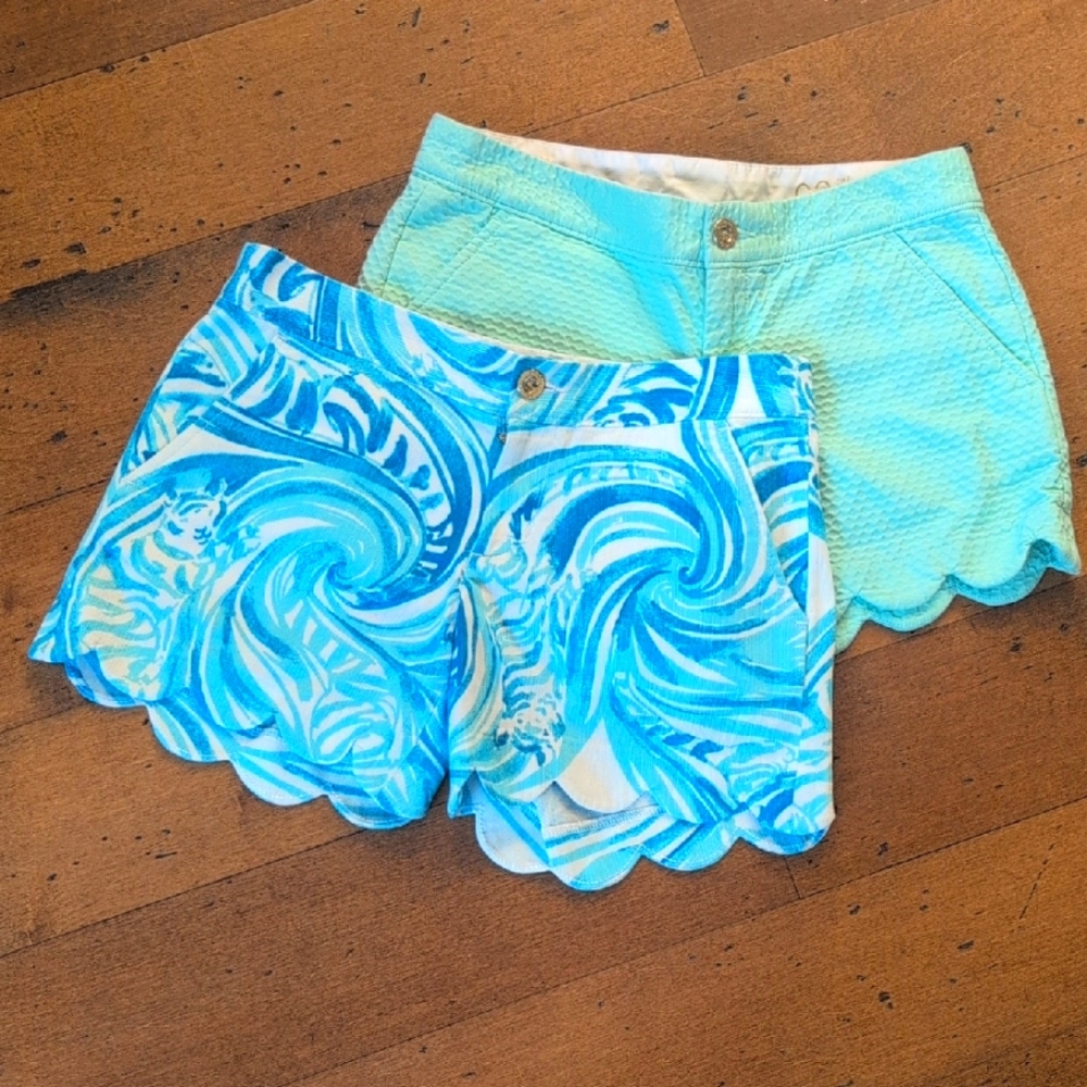 Blue and Teal Lilly Pulitzer Shorts
